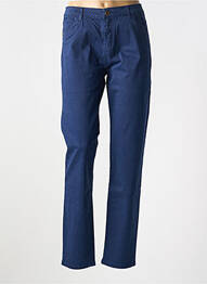 Pantalon droit stretch taille normale bleu PAKO LITTO femme