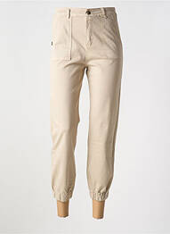 Pantalon droit stretch taille normale beige PAKO LITTO femme