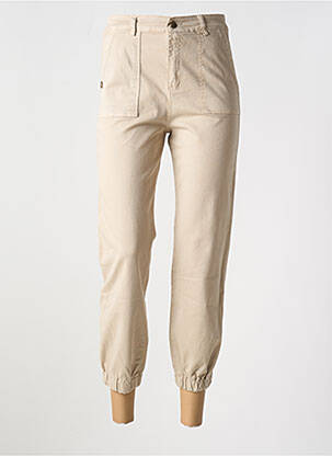 Pantalon droit stretch taille normale beige PAKO LITTO femme