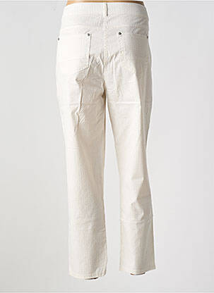 Pantalon droit stretch taille normale beige ANNA MONTANA femme