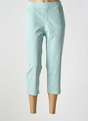 Pantacourt stretch taille normale vert ANNA MONTANA femme