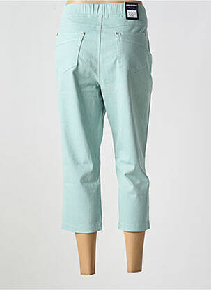Pantacourt stretch taille normale vert ANNA MONTANA femme