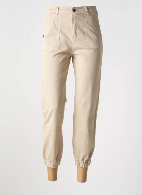 Pantalon droit stretch taille normale beige PAKO LITTO femme