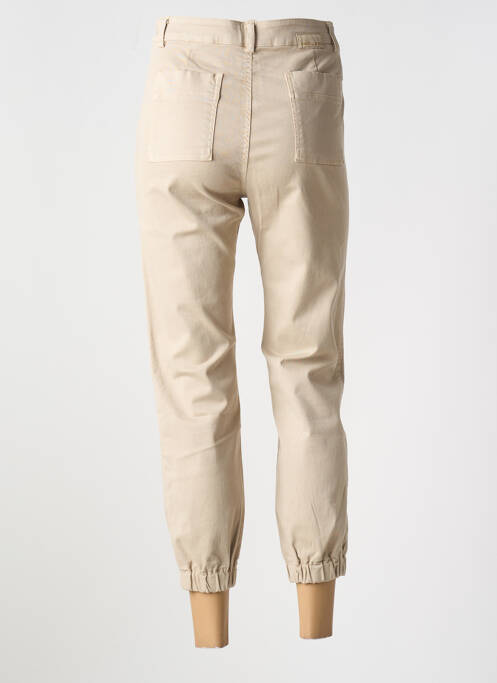 Pantalon droit stretch taille normale beige PAKO LITTO femme
