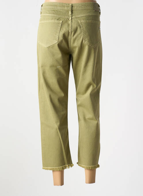 Jeans coupe droite broderie rivets taille normale vert PLEASE femme