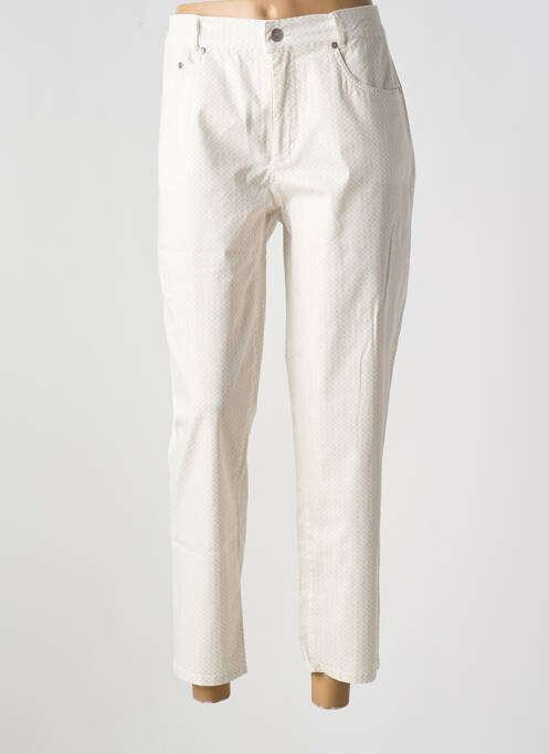 Pantalon droit beige ANNA MONTANA femme