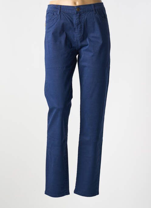 Pantalon droit bleu PAKO LITTO pour femme
