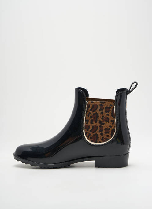 Bottines/boots matière lisse talon plat jusqu'à 3cm noir LES TROPEZIENNES PAR M.BELARBI femme