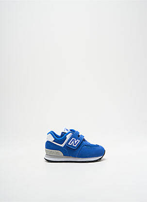 Baskets fermeture scratch bout rond bleu NEW BALANCE garcon