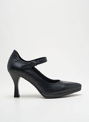 Escarpins tissage satiné talon de 7 à 9cm noir DESIREE femme