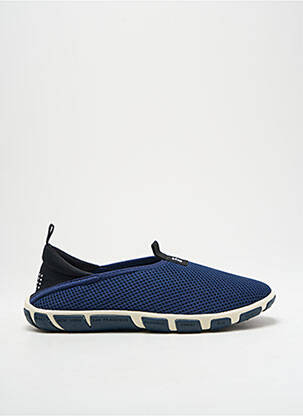 Baskets bout rond talon plat jusqu'à 3cm bleu TBS femme