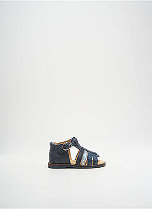 Sandales/nu pieds tissage satiné chiquet bleu BABYBOTTE fille