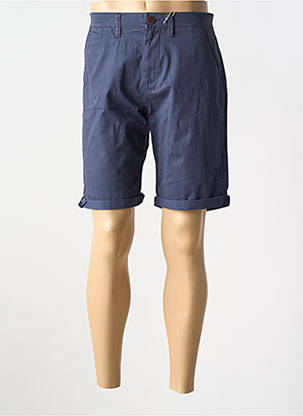 Bermuda coupe droite bleu LEE COOPER homme