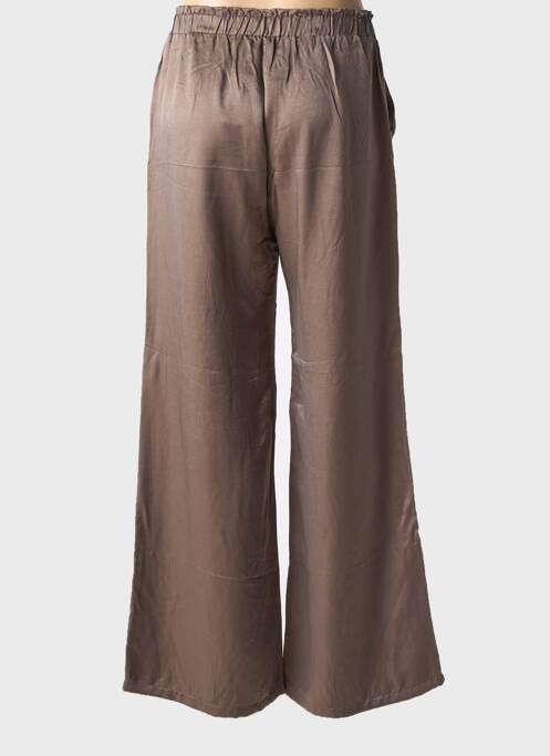 Pantalon flare marron AN' GE pour femme