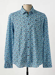 Chemise manches longues bleu DELAHAYE pour homme seconde vue