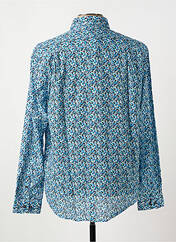 Chemise manches longues bleu DELAHAYE pour homme seconde vue