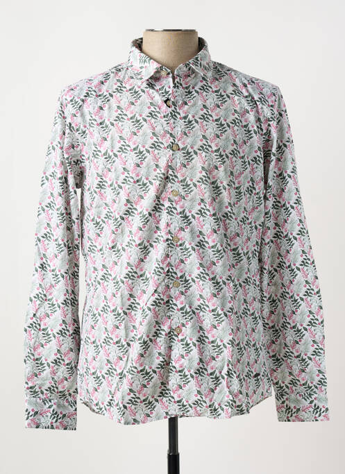 Chemise manches longues blanc DELAHAYE pour homme