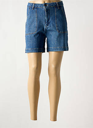 Short tissage denim taille haute bleu LEE COOPER femme