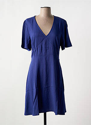 Robe courte manches courtes manches courtes bleu LES P'TITES BOMBES femme