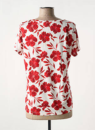 T-shirt col v manches courtes rouge LES P'TITES BOMBES femme