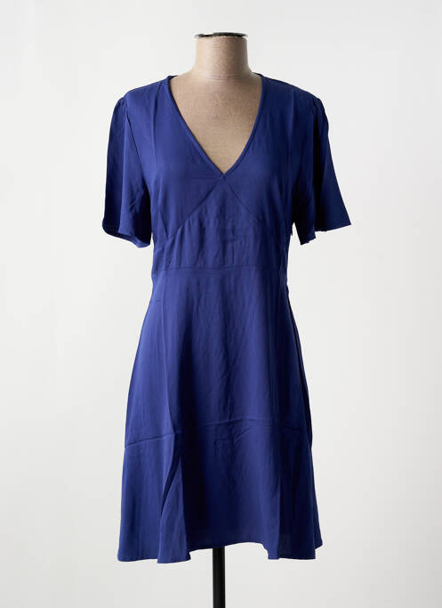 Robe courte manches courtes manches courtes bleu LES P'TITES BOMBES femme