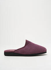 Chaussons/Pantoufles violet EXQUISE pour femme seconde vue