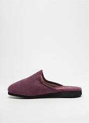 Chaussons/Pantoufles violet EXQUISE pour femme seconde vue
