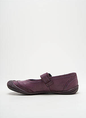 Ballerines matière lisse talon plat jusqu'à 3cm violet GBB femme