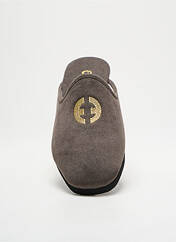 Chaussons/Pantoufles gris EXQUISE pour femme seconde vue