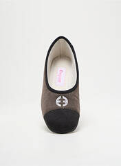 Chaussons/Pantoufles gris EXQUISE pour femme seconde vue