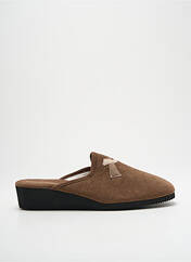 Chaussons/Pantoufles marron EXQUISE pour femme seconde vue