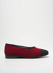 Chaussons/Pantoufles rouge EXQUISE pour femme seconde vue