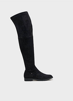 Cuissardes bout rond talon plat jusqu'à 3cm noir EMILIE KARSTON femme