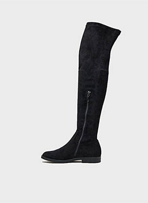 Cuissardes bout rond talon plat jusqu'à 3cm noir EMILIE KARSTON femme