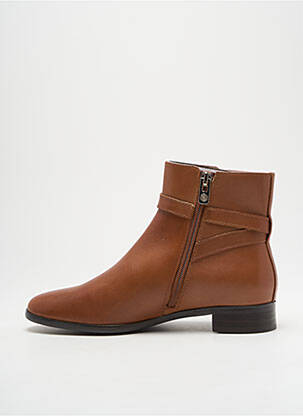 Bottines/boots matière lisse talon plat jusqu'à 3cm marron EMILIE KARSTON femme