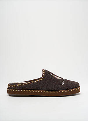 Chaussons/pantoufles bout rond bout rond marron HUSH PUPPIES homme