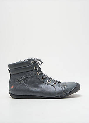 Bottines/boots matière lisse bout rond gris GBB fille