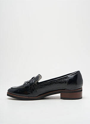 Mocassins effet froissé talon plat jusqu'à 3cm noir EMILIE KARSTON femme