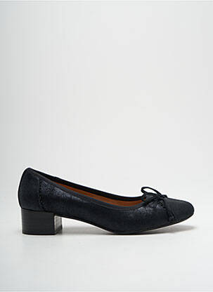 Escarpins tissage satiné talon plat jusqu'à 3cm noir EMILIE KARSTON femme