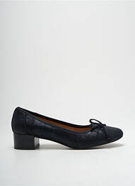 Escarpins tissage satiné talon plat jusqu'à 3cm noir EMILIE KARSTON femme