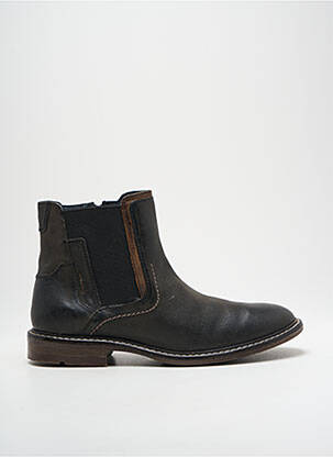 Bottines/boots fermeture zippée talon bas noir JOSEF SEIBEL homme