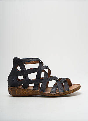 Sandales/nu pieds matière lisse talon plat jusqu'à 3cm noir JOSEF SEIBEL femme