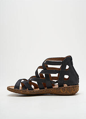 Sandales/nu pieds matière lisse talon plat jusqu'à 3cm noir JOSEF SEIBEL femme