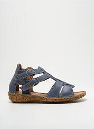 Sandales/nu pieds matière lisse talon plat jusqu'à 3cm bleu JOSEF SEIBEL femme