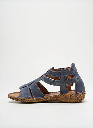 Sandales/nu pieds matière lisse talon plat jusqu'à 3cm bleu JOSEF SEIBEL femme
