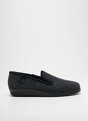Chaussons/pantoufles bout rond bout rond gris ROHDE homme