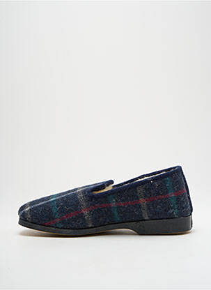 Chaussons/pantoufles bout rond bout rond bleu LA VAGUE homme