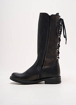 Bottes fermeture zip et lacets talon bas noir BELLAMY fille