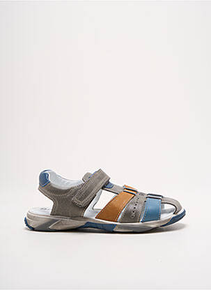 Sandales/nu pieds tissage satiné bout rond gris BOPY garçon