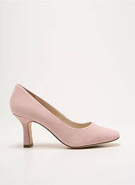 Escarpins nubuck talon de 7 à 9cm rose CAPRICE femme